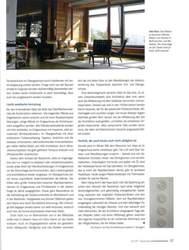 2009_02 | Deutsches Architektenblatt | Moderne Traditionspflege