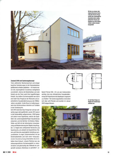2021_11 | DBZ Deutsche Bauzeitung | Aufpoliertes Kleinod der Moderne